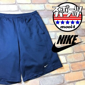 SP1-036◆USA規格品◆状態◎◆ネイビー【NIKE ナイキ】メッシュ ショートパンツ【メンズ M】ジム ランニング 筋トレ マラソン スウッシュ