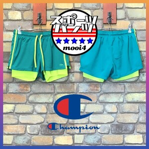 SP1-077◆GOODカラー◆状態◎◆【C9 by Champion チャンピオン】インナースパッツ付き メッシュ ショートパンツ【メンズ M】ランニング