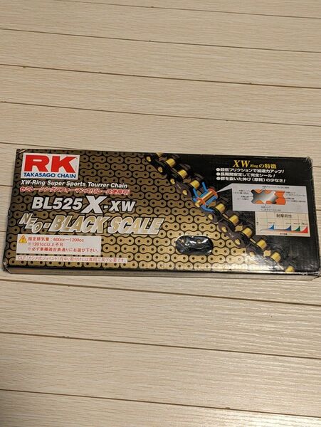 RK 525X-XW NEO-BLACK SCALE ブラック　104リンク　 RKチェーン
