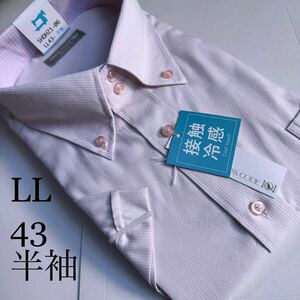  короткий рукав рубашка *LL размер 43* вид устойчивость * хлопок 25% полиэстер 75%*DRESS CODE 101**