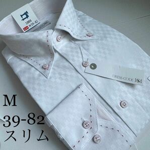 ワイシャツ★Mサイズ39-82★スリムタイプ★綿25%ポリエステル75%★形状安定