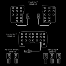 スバル ジャスティ M900F M910F 専用設計 LED ルームランプ 純白 ホワイト 6500K 高輝度3chip×5050SMD R-294_画像4