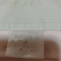 FOLKフォーク　3007FK-3 半袖 ワンピース サイズMピンク×ホワイト　白衣 看護師 コスプレ_画像4