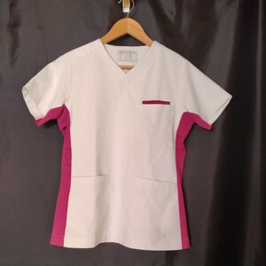  Montblanc man and woman use s Club size SS white / bar gun ti77-942 medical care white garment nurse jacket short sleeves nursing clothes costume 