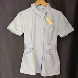 nagaire- Ben CA1702 nurse tunic size S blue medical care white garment nursing . uniform cosplay 