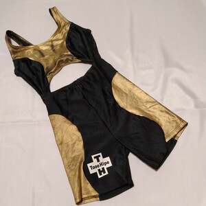 [ редкий ] Wacoal костюмы размер M 2A-KL чёрный × ламе ввод Gold can девушка шоссейный велосипед Professional Wrestling 