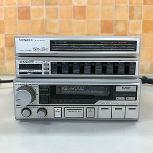  Junk KENWOOD Kenwood KXC7500 KAC5250 KGC5450 cassette deck amplifier equalizer together retro that time thing car supplies /904