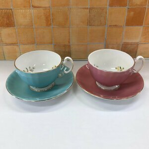 AYNSLEY Aynsley BONE CHINAkote-ji garden cup & saucer 2 customer set Western-style tableware tea utensils gift /904