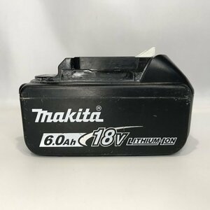 中古 ジャンク ｍａｋｉｔａ マキタ １８Ｖ ６．０Ａｈ バッテリー 充電池 残量インジケーター付 ＢＬ１８６０Ｂ 電動工具/252