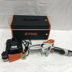 バッテリー２個付 中古 ＳＴＩＨＬ スチール ＧＴＡ ２６ コードレス バッテリー ガーデンカッター チェーンソー 枝切 電動工具/248の画像5