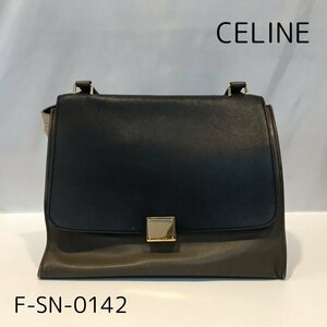 ＣＥＬＩＮＥ トラペーズ Ｆ－ＳＮ－０１４２ カーキ セリーヌ ハンドバック ２ＷＡＹショルダーバック レザー 鞄/252