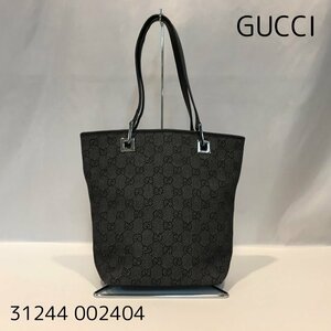 ＧＵＣＣＩ ハンドバック ３１２４４ ００２４０４ グッチ トートバッグ キャンバス ブラック 総柄 鞄/252