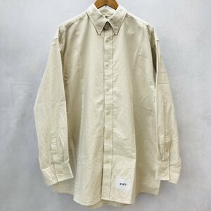 Ｗｔａｐｓ ２１２ＴＱＤＴ ＳＨＭ０１ ０２ ダブルタップス オックス シャツ ベージュ 洋品紳士服/241