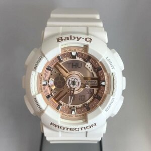 ＣＡＳＩＯ ＢＡＢＹ－Ｇ ＢＡ－１１０ ホワイト 美品 時計/229