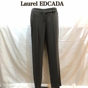 未使タグ付 Ｌａｕｒｅｌ ＥＳＣＡＤＡ ブラウン サイズ４２ ローレル エスカーダ センタープレスパンツ レディース 洋品婦人服/269