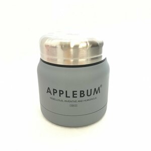 未使用 ＡＰＰＬＥＢＵＭ 保温 保冷 ボトル ステンレス アップルバム サーモマグ スープマグ ブルー ブランド 雑貨/218