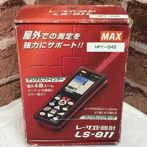 ＭＡＸ レーザー距離計 ＬＳ－８１１ テスト用電池欠品 雑貨/229の画像1