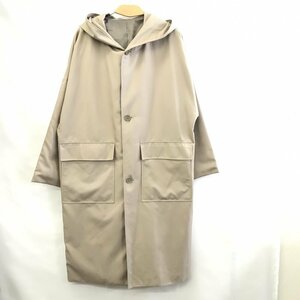 ＳＥＮＳＥ ＯＦ ＰＬＡＣＥ アーバアンリサーチ メンズ フーデッドコート ロング アウター ベージュ Ｌサイズ 洋品紳士服/218