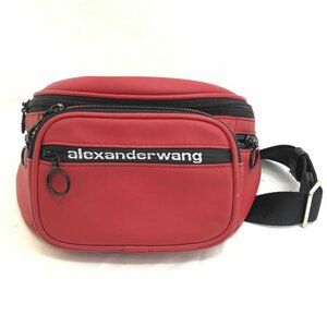 中古 ａｌｅｘａｎｄｅｒ ｗａｎｇ アレキサンダーワン アッティカ ファニーバッグ レザー ウエストポーチ レッド 鞄/225