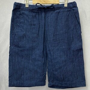 桃太郎ジーンズ インディゴ ジャガード ショート パンツ Ｍ ＭＯＭＯＴＡＲＯ ＪＥＡＮＳ ＭＳＰ１０２０Ｍ３１ コットン 洋品紳/241