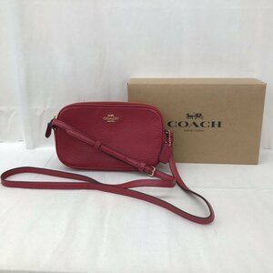 ＣＯＡＣＨ レザー ショルダー バッグ ＲＥＤ コンパクト コーチ Ｆ３０２５９ ミニ ポシェット 鞄 レディース 赤 鞄/255