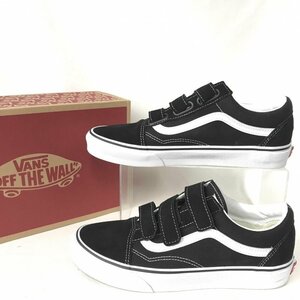 美品 ＶＡＮＳ ヴァンズ ５０７６９８ オールド スクール ローカット スニーカー スケート 黒 白 ２６ｃｍ 靴/266