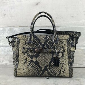 ＣＯＡＣＨ パイソン柄 ショルダー バッグ コーチ ３８３６１ レザー ２ｗａｙ レディース 鞄/232