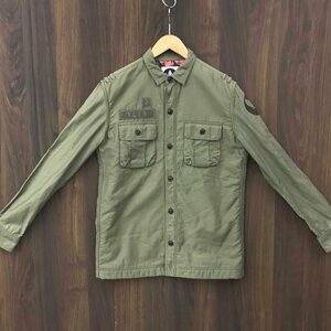 ＶＯＬＣＯＭ ボルコム ｓｉｚｅＬ ミリタリー風ジャケット 裏ボア グリーン×レッド メンズ 洋品紳士服/266