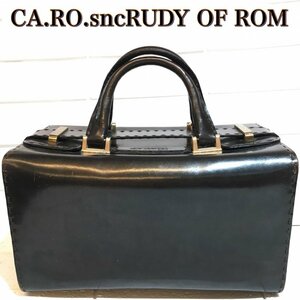 ＣＡ．ＲＯ．ｓｎｃ ＲＵＤＹ ＯＦ ＲＯＭＡ ＲＯＬＡＮＤＯ イタリア製 ＬＥＡＴＨＥＲ ドクターバッグ ボックス型 茶 鞄/269