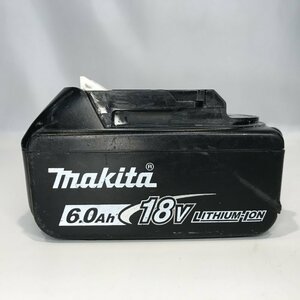 中古 ジャンク ｍａｋｉｔａ マキタ １８Ｖ ６．０Ａｈ バッテリー 充電池 残量インジケーター付 ＢＬ１８６０Ｂ 電動工具/252