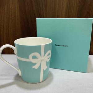 ＴＩＦＦＡＮＹ＆Ｃｏ． ボーンチャイナ １客 洋食器 箱付き ティファニー ブルーリボン マグカップ 食器 コップ グラス ギフト/247