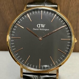 Ｄａｎｉｅｌ Ｗｅｌｌｉｎｇｔｏｎ メンズ Ｂ４０Ｒ１９ ダニエルウェリントン クォーツ腕時計 文字盤黒 レザーベルト 時計/247