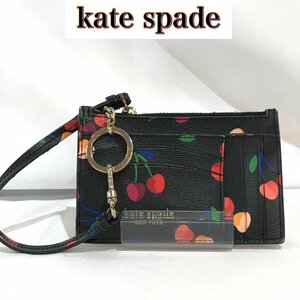 ｋａｔｅ ｓｐａｄｅ チェリー ブラック 黒 ケートスペード カードケース スペンサー チェリー 鞄/269