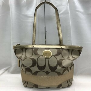 ＣＯＡＣＨ コーチ Ｇ１０６０ Ｆ１５１１２ ＢＡＧ ビッグ シグネチャー トート ハンド バッグ ベージュ 鞄/246