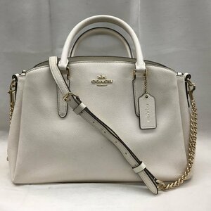 ＣＯＡＣＨ コーチ ハンドバッグ ショルダー ２ｗａｙ 白 Ｆ２８９７６ レザー アイボリー レディース 鞄/246