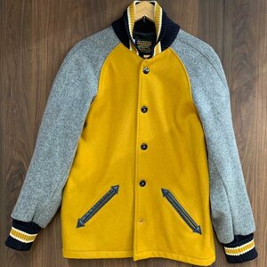 ＳＫＯＯＫＵＭ 米国 ＵＳＡ製 黄色 古着 中古 ＪＫＴ スクーカム スタジャン メンズ ジャケット アウター 秋冬 洋品紳士服/247