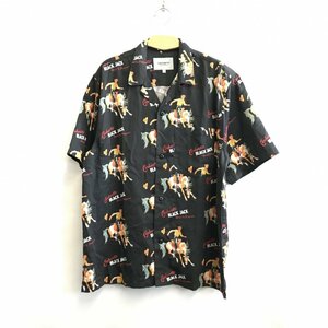 美品 ｃａｒｈａｒｔｔ カーハート メンズ トップス 半袖 ＷＩＰ ＢＬＡＣＫ ＪＡＣＫ シャツ プリント Ｌ 黒 洋品紳士服/218