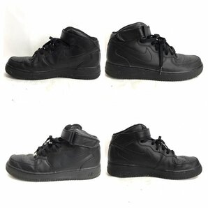 ＮＩＫＥ ＡＩＲ ＦＯＲＣＥ １ Ｍｉｄ ナイキ メンズ エアフォース１ ミッド 黒 ３１５１２３－００１ ２８．０ｃｍ 靴/225の画像3