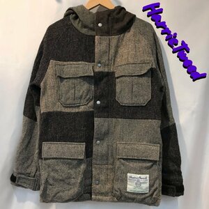 ＫＩＮＧＣＶ ＭＡＳＫ ＫＭＫ １０４６１１ グレー 古着 ＨａｒｒｉｓＴｗｅｅｄ ハリスツイード コート メンズ 洋品紳士服/252