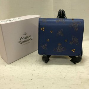 Ｖｉｖｉｅｎｎｅ Ｗｅｓｔｗｏｏｄ ヴィヴィアン ウエスト トリプルポルカドット 二つ折り財布 ＢＬ 青 ３３１８ＣＤ 鞄/246