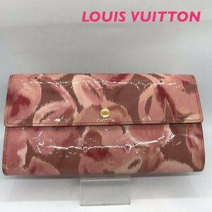 ＬＯＵＩＳ ＶＵＩＴＴＯＮ Ｍ９００２３ 長財布 ピンク ヴェルニ ポルトフォイユ サラ イカットフラワー ヴイトン 鞄/252