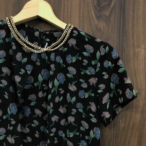 ＣＯＭＭＥ ｄｅｓ ＧＡＲＣＯＮＳ 日本製 シースルー コムデ ギャルソン ワンピース 花柄 ブラック レトロ ＸＳ 洋品婦人服/208