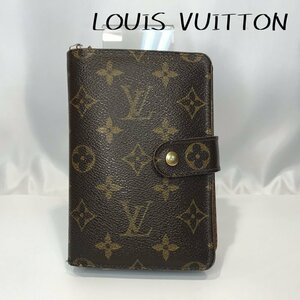 中古 ＬＯＵＩＳ ＶＵＩＴＴＯＮ ルイヴィトン モノグラム ポルト パピエジップ 財布 ハガレ ホツレあり Ｍ６１２０７ 鞄/252