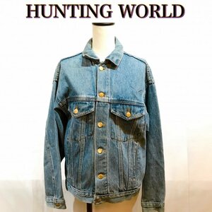 ＨＵＮＴＩＮＧ ＷＯＲＬＤ デニムジャケット メンズ ＵＳＡ ハンティングワールド Ｇジャン ビックロゴ アウター 洋品紳士服/269