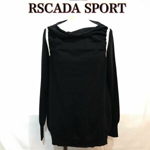 ＥＳＣＡＤＡ ＳＰＯＲＴ 長袖 ブラック シンプル エスカーダスポーツ 変形ニット 薄手 レディース 洋品婦人服/269