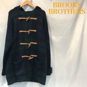 中古 ＢＲＯＯＫＳ ＢＲＯＴＨＥＲＳ ブルックスブラザーズ メンズ ニット チェック ダッフルコート グリーン Ｍ 洋品紳士服/252