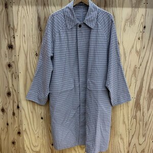 【美品】 ＡＵＲＡＬＥＥ ブラウン系 チェック柄 日本製 オーラリー ステンカラーコート Ａ９ＳＣ０１ＷＣ メンズ 洋品紳士服/247