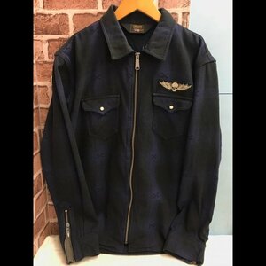 ＶＡＮＳＯＮ バックプリント ジップアップ ＬＥＡＴＨＥＲＳ スカル 洋品紳士服/229