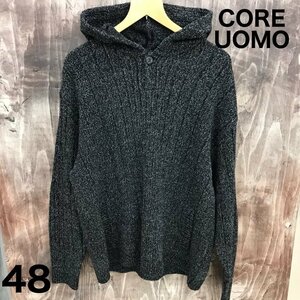 ＣＯＲＥ ＵＯＭＯ コア ウオモ ニット セーター パーカー プルオーバー 黒 グレー 洋品紳士服/246