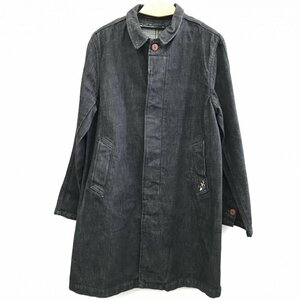 Ｓｋｕｌｌ Ｊｅａｎｓ デニムジャケット スカルジーンズ ブラック ロング サイズ３８ 洋品紳士服/218